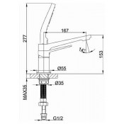 Смеситель на борт ванны Frap F1161 на 3 отверстия
