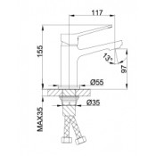 Смеситель для раковины Frap F1061