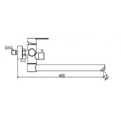 Смеситель для ванны Frap F22801-6