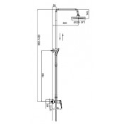 Душевая стойка Frap F2499-20 Душевая стойка Frap F2499-20