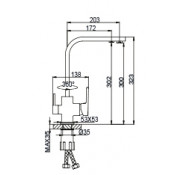 Смеситель для кухни Frap F4360 с подключением фильтра питьевой воды Смеситель для кухни Frap F4360 с подключением фильтра питьевой воды