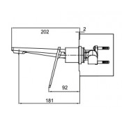 Встраиваемый смеситель для раковины Frap F1058-22
