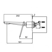 Встраиваемый смеситель для раковины Frap F1057-22 Встраиваемый смеситель для раковины Frap F1057-22