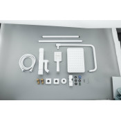 Душевая стойка Gappo G2491-8 с термостатом, белый Душевая стойка Gappo G2491-8 с термостатом, белый