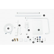 Душевая стойка Gappo G2491-8 с термостатом, белый Душевая стойка Gappo G2491-8 с термостатом, белый