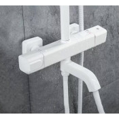 Душевая стойка Gappo G2491-8 с термостатом, белый Душевая стойка Gappo G2491-8 с термостатом, белый