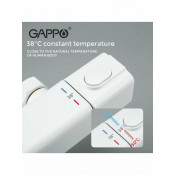 Душевая стойка Gappo G2491-8 с термостатом, белый Душевая стойка Gappo G2491-8 с термостатом, белый