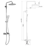 Душевая стойка Gappo G2450-8 Душевая стойка Gappo G2450-8