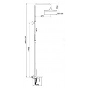 Душевая стойка Gappo G2450-8 Душевая стойка Gappo G2450-8