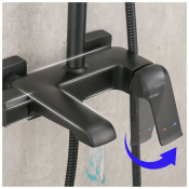 Душевая стойка Gappo G2450, черный