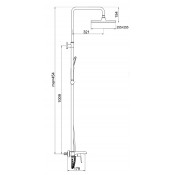 Душевая стойка Gappo G2450, черный