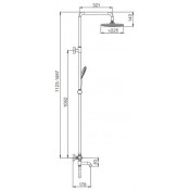 Душевая стойка Gappo G2450, черный