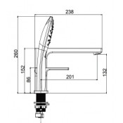 Смеситель на борт ванны Gappo G1118 на 3 отверстия