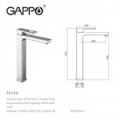 Смеситель для раковины Gappo G1018-2 Смеситель для раковины Gappo G1018-2