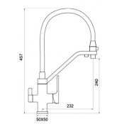 Смеситель для кухни Gappo G4317-8 с подключением фильтра питьевой воды Смеситель для кухни Gappo G4317-8 с подключением фильтра питьевой воды