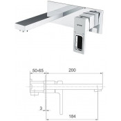Встраиваемый смеситель для раковины Gappo G1017-12