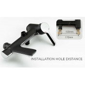 Душевая стойка Gappo G2403-6, черный хром