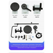 Душевая стойка Gappo G2403-6, черный хром