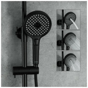 Душевая стойка Gappo G2403-6, черный хром