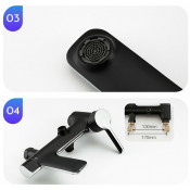 Душевая стойка Gappo G2403-6, черный хром