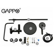 Душевая стойка Gappo G2403-6, черный хром