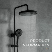 Душевая стойка Gappo G2403-6, черный хром