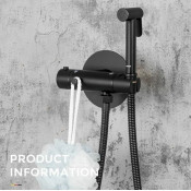 Смеситель Gappo G7290-6 с гигиеническим душем скрытого монтажа и термостатом