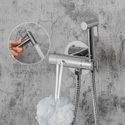 Смеситель Gappo G7290 с гигиеническим душем скрытого монтажа и термостатом