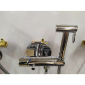 Смеситель Gappo G7290 с гигиеническим душем скрытого монтажа и термостатом