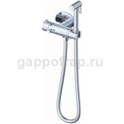 Смеситель Gappo G7290 с гигиеническим душем скрытого монтажа и термостатом