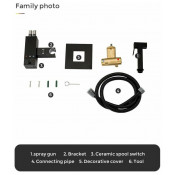 Смеситель Gappo G7207-60 с гигиеническим душем скрытого монтажа и термостатом