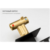 Смеситель Gappo G7207-60 с гигиеническим душем скрытого монтажа и термостатом