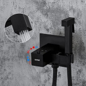 Смеситель Gappo G7207-60 с гигиеническим душем скрытого монтажа и термостатом