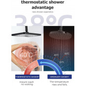 Смеситель Gappo G7207-60 с гигиеническим душем скрытого монтажа и термостатом