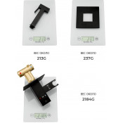 Смеситель Gappo G7207-60 с гигиеническим душем скрытого монтажа и термостатом