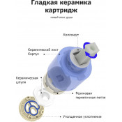 Смеситель Gappo G7207-60 с гигиеническим душем скрытого монтажа и термостатом