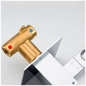 Смеситель Gappo G7207-40 с гигиеническим душем скрытого монтажа и термостатом