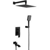 Душевой комплект (встраиваемый) Gappo G7107-6 с 3 функциями, чёрный