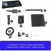 Душевой комплект (встраиваемый) Gappo G7107-6 с 3 функциями, чёрный