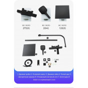 Душевая стойка Gappo G2407-60 с термостатом, черный Душевая стойка Gappo G2407-60 с термостатом, черный