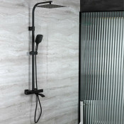 Душевая стойка Gappo G2407-60 с термостатом, черный Душевая стойка Gappo G2407-60 с термостатом, черный