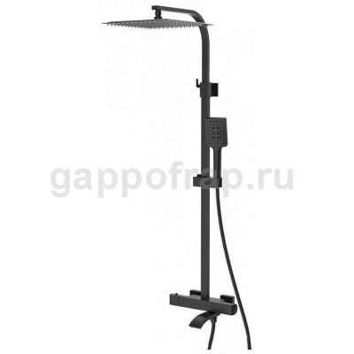 Душевая стойка Gappo G2407-60 с термостатом, черный Душевая стойка Gappo G2407-60 с термостатом, черный