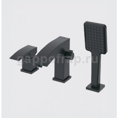 Смеситель на борт ванны Gappo G1107-6 на 3 отверстия