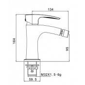 Смеситель для биде Gappo G5007-6, черный/хром Смеситель для биде Gappo G5007-6, черный/хром