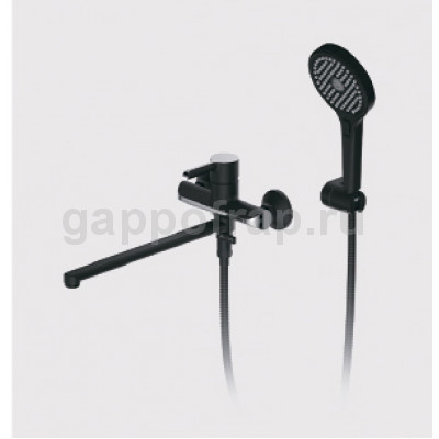 Смеситель для ванны Gappo G2203-6, черный/хром