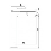Смеситель для раковины Gappo G1003-16, черный/хром