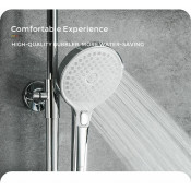 Душевая стойка Gappo G2403-58 с термостатом, белый хром Душевая стойка Gappo G2403-58 с термостатом, белый хром