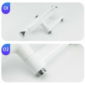 Душевая стойка Gappo G2403-58 с термостатом, белый хром Душевая стойка Gappo G2403-58 с термостатом, белый хром