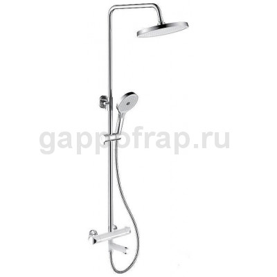 Душевая стойка Gappo G2403-58 с термостатом, белый хром Душевая стойка Gappo G2403-58 с термостатом, белый хром
