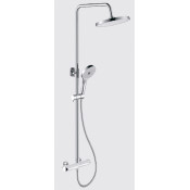 Душевая стойка Gappo G2403-48 с термостатом, белый хром Душевая стойка Gappo G2403-48 с термостатом, белый хром